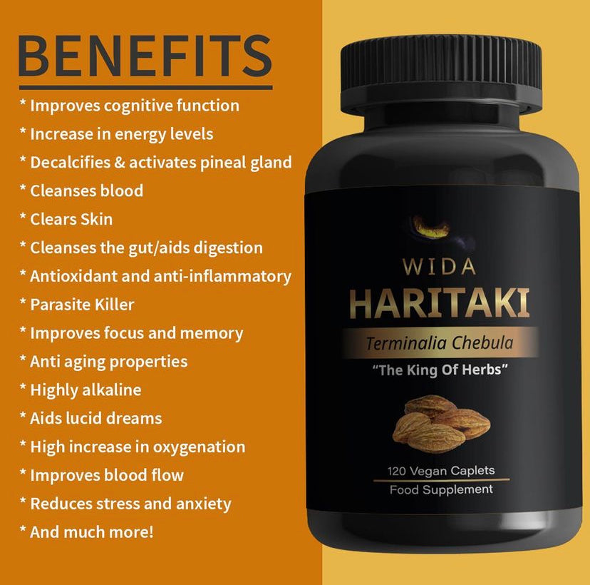 Haritaki (Terminalia Chebula) - 750mg, 120 Counts